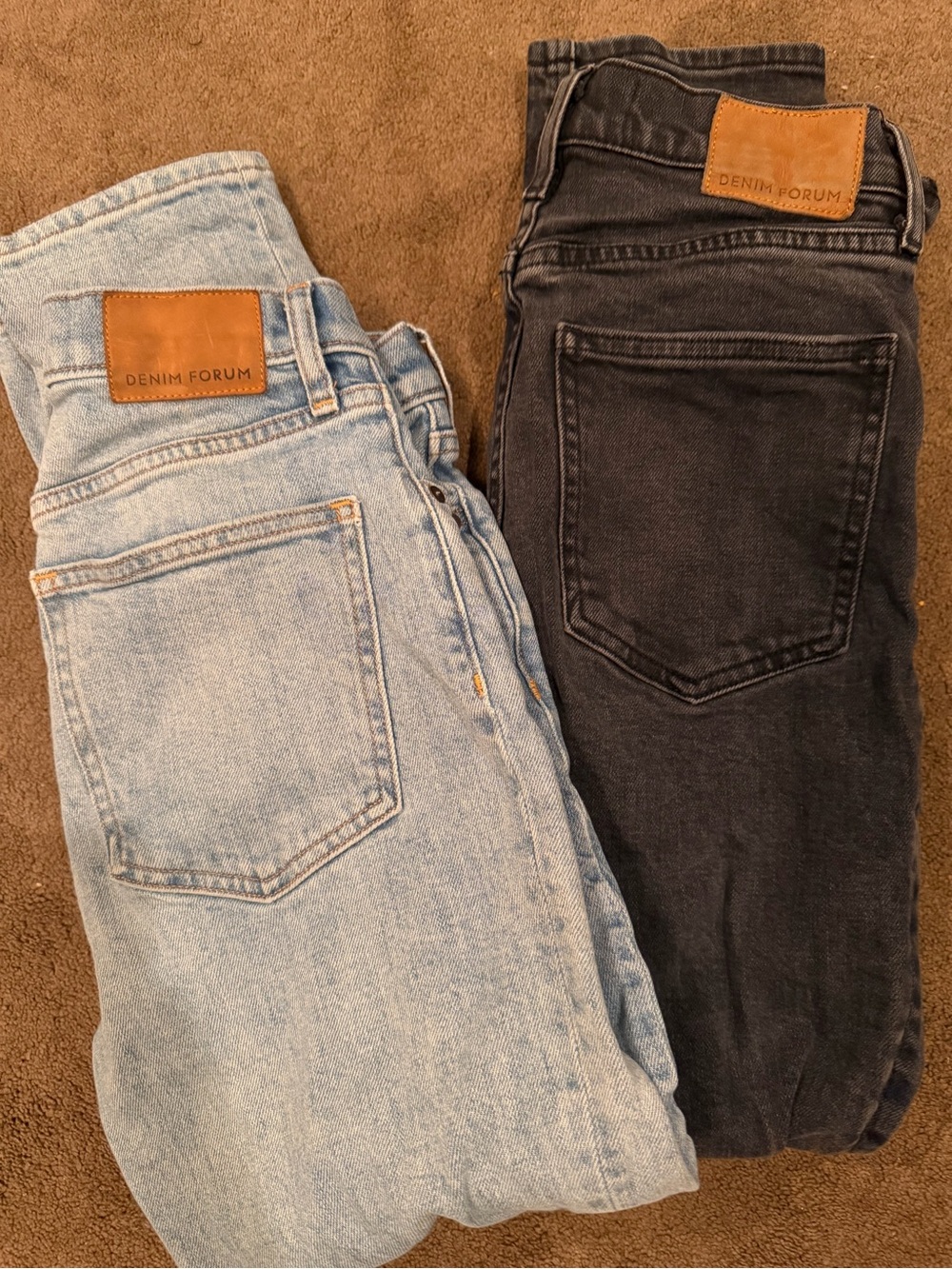 2 Pairs Denim Forum Yoko High Rise Slim Jeans